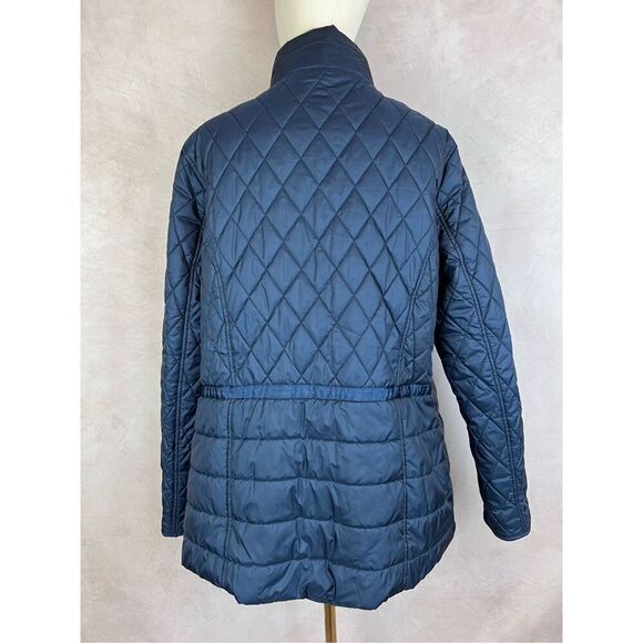 Barbour Jacket Womens 16 Charlotte Quilt Winter Tartan - Picture 4 of 6